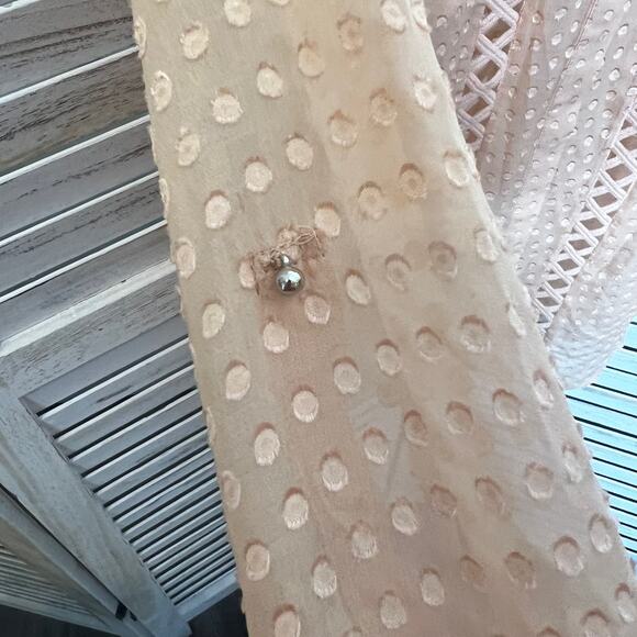 MEADOW RUE ANTHROPOLOGIE Adoria Silk Top Peach Size Medium - Picture 12 of 16